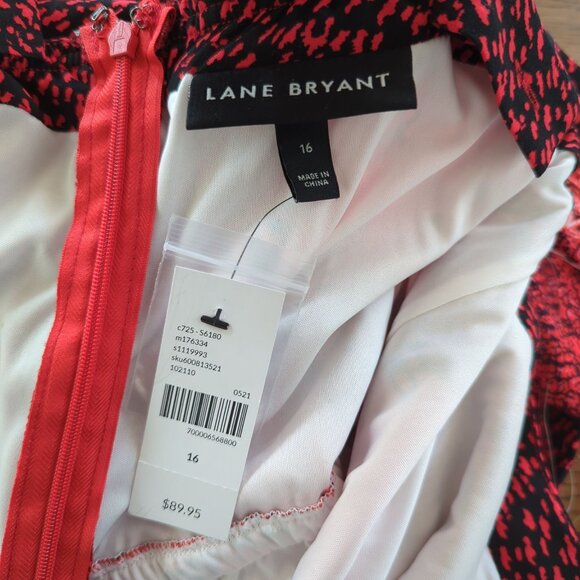 Lane Bryant sleeveless red bandana Patchwork Midi Bohemian Midi Summer dress 16 - Picture 9 of 16